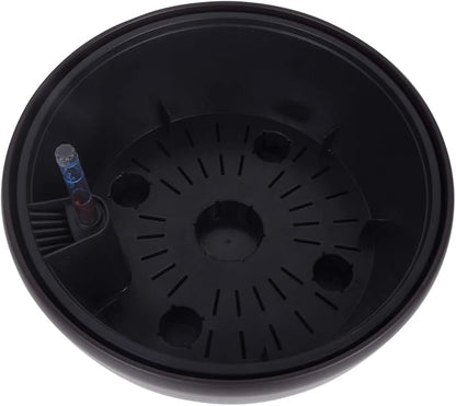 Vencer 11 Inch Plastic Round Self Watering Planter,Water Indicator,Modern Decorative Planter Pot for All House Plants Flowers, Herbs, Vegetables, Tropical,Coffee,VF-048BL