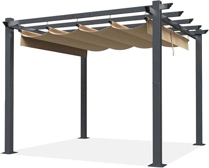 SCOCANOPY Beige Ripstop Replacement Cover Compatible with Home Depot Hampton Bay Pergola # GFM00467F,GFM00469A