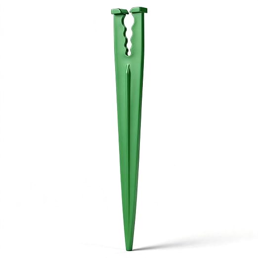 100 Pieces 1/4 Inch Drip Irrigation Support Stakes, 5.6-Inch Long Plastic 1/4'' Heavy-Duty Tubing Holder Stakes for Irrigation Hose/Emitter Support Garden Greenhouse Drip Supplies (Green)