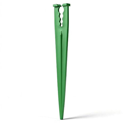 100 Pieces 1/4 Inch Drip Irrigation Support Stakes, 5.6-Inch Long Plastic 1/4'' Heavy-Duty Tubing Holder Stakes for Irrigation Hose/Emitter Support Garden Greenhouse Drip Supplies (Green)