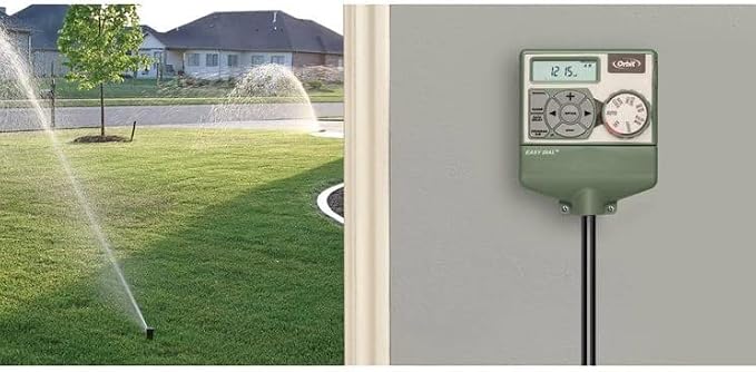 Orbit 57594 Easy Dial 4-Station Indoor Sprinkler Controller, Green (Pack of 6)