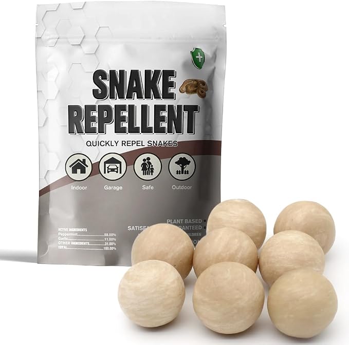 Snake Repellent for Yard, Snake Repellent Outdoor, Snake Away Repellent Outdoor, Snake Deterrent for Yard, Snake Deterrent Outdoor, Backyard Snake Repellent- 8 Packs
