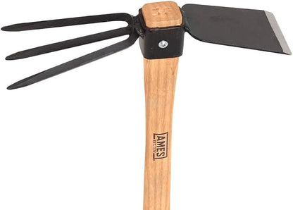 Ames The Companies, INC 1994800 Hoe/Cultivator Combo with Wood Handle