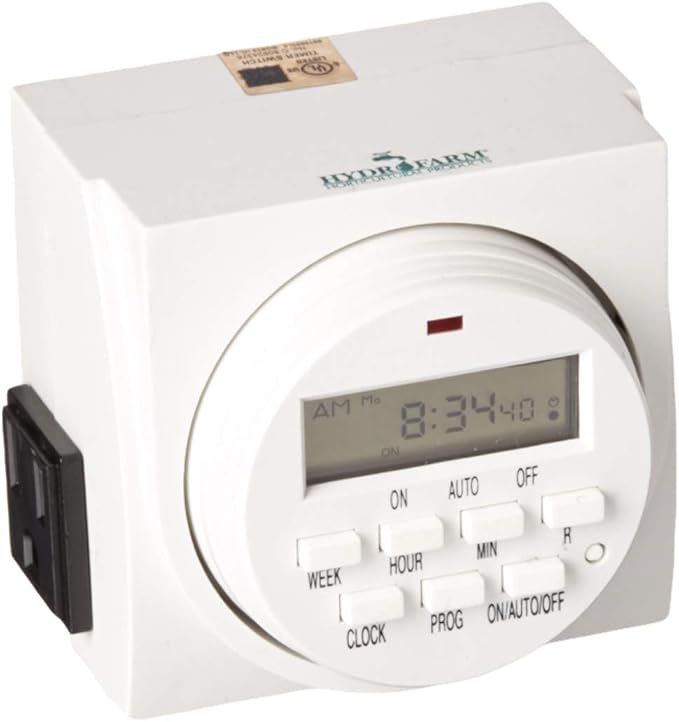 Autopilot Dual Outlet 7-Day Grounded Digital Programmable Timer, 1725W, 15A, 1 Minute On/Off
