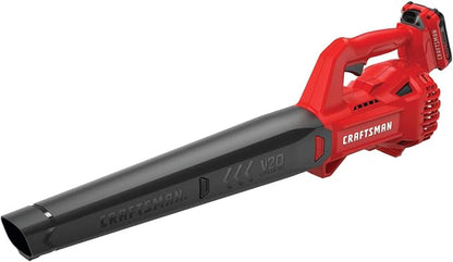 CRAFTSMAN 20V MAX Cordless Leaf Blower Kit with CMCBL710D1 Battery & Charger, 0.065-Inch 3-Pack String Trimmer Line Spools CMZST0653