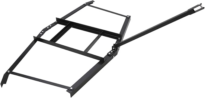 GarveeLife 74”Wide Drag Harrow, High Efficient Driveway Grader with Pin Hitch, Up to 50 LBS, Heavy Duty Lawn Leveling Rake Pull Behind Lawn Tractor Rake for Sand, Soil, Farm, Garden