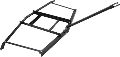 GarveeLife 74”Wide Drag Harrow, High Efficient Driveway Grader with Pin Hitch, Up to 50 LBS, Heavy Duty Lawn Leveling Rake Pull Behind Lawn Tractor Rake for Sand, Soil, Farm, Garden