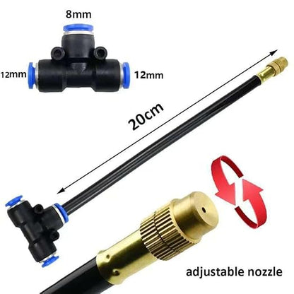 Drip Irrigation Kit Automatic Watering System for Potted Plants, 360 Degree Adjustable Copper Micro Sprinklers, Quick Connect Tubing Fittings for Garden, Lawn, Patio, Balcony (50 FT Ⅱ)