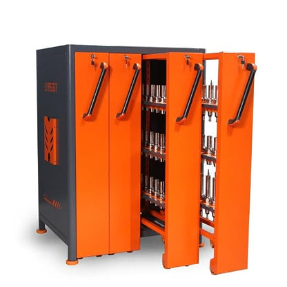 CAT/BT40 Large Capacity CNC Tool Storage Cabinet, CNC Tool Holder Vertical Drawer Cabinet for Warehouse Workshop Factory Garage Machining Centers