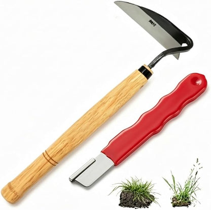 Kana Hoe 217 Japanese Garden Hand Hoe Sickle, Weeding Sickle (Garden Hand/Knife Sharpener)