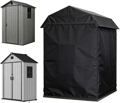 Cover for Storage Shed 600D for Garden Storage Shed and Ssolar Shed and other model Furnace . Heavy Duty 600D Black (M)