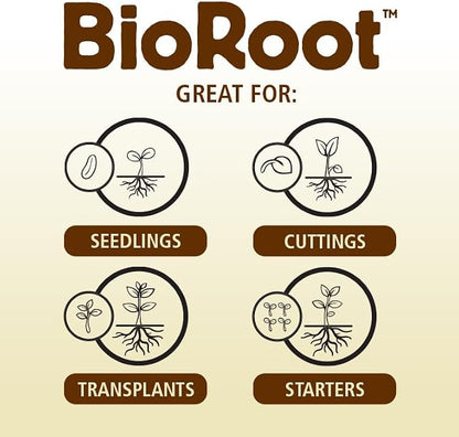 General Organics BioRoot 0-1-1 Root & Plant Food – Liquid Formula for Seedlings, Cuttings, Transplants & Container Gardens – Supports Strong Root Growth, 1 Quart