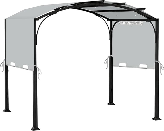 85"x 208" Universal Pergola Shade Cover, Garden Shade Replacement for 17x7.4 Ft Outdoor Pergola Structure, Patio Gazebo Canopy, Porch, Balcony Waterproof Top (Cover Only, Light Gray)