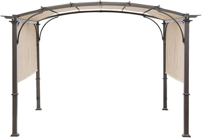 Universal Doubleton Steel Pergola Replacement Cover for Pergola Structures L-PG080PST, 80''x 205'' (Beige)