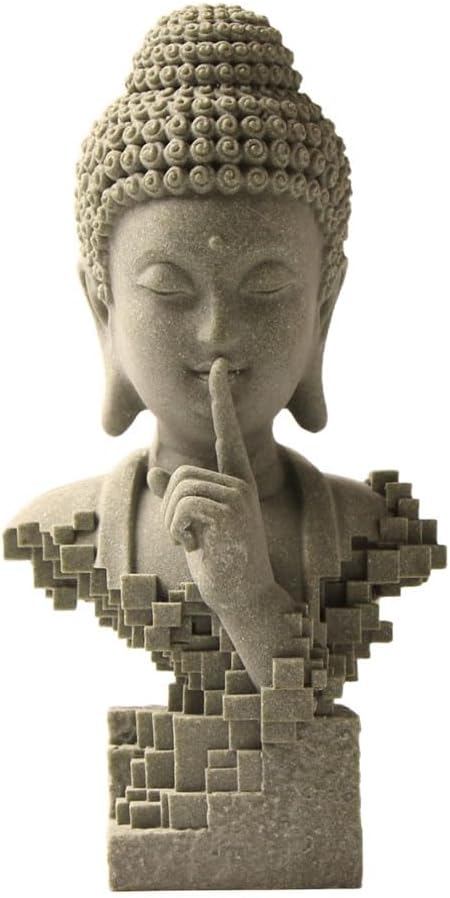 1PC Zen-Inspired Buddha Statue, Modern Silent Design for Home Decor, Yoga Spaces, Meditation Areas & Outdoor Gardens