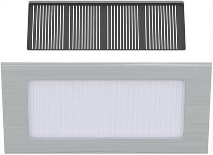 XLUX Solar Powered Lights for Deck Steps Stairs Fences Pathway Path, LED lamp, Outdoor Waterproof, White Light 6 Pack