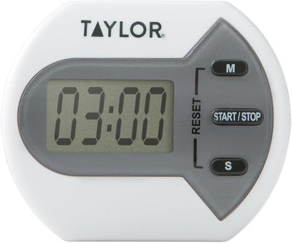 Taylor Digital Timer Counts Up and Down for School, Learning, Projects, and Kitchen Tasks