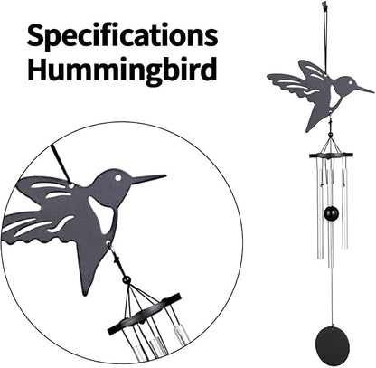 Humming Bird Wind Chimes, Garden Wind Chime for Home, Party, Festival Decor, Windchime Waterproof, Garden Yard Patio Hanging Decor, Idea Gift