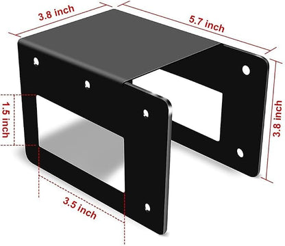 8 Pack Firewood Log Storage Rack Bracket Outdoor, Adjustable Heavy Duty Powder Coated Steel Holder,Fireplace Wood Storage, Log Holder