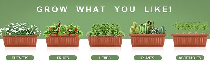 Suyncll 2 Pack Vertical Raised Garden Bed, 5 Tiers Elevated Planter Box with Drainage System and 4 Hooks, 4FT Vertical Planter for Herbs Vegetables Flowers, Dark Red