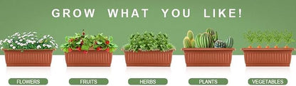 Suyncll 2 Pack Vertical Raised Garden Bed, 5 Tiers Elevated Planter Box with Drainage System and 4 Hooks, 4FT Vertical Planter for Herbs Vegetables Flowers, Dark Red