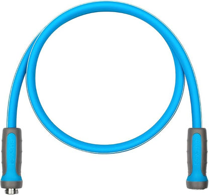 FEVONE Heavy Duty Garden Hose 3 ft, Leader Hose For Hose Reel | All-Weather Flexible, Leak-Free, Lightweight, 5/8 ID, 600 PSI, 3/4 GHT Aluminum Fittings with Swivel Handles