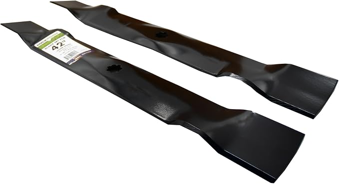 MaxPower 561713B 2-Blade Set for 42" Cut Poulan/Husqvarna/Craftsman Replaces 138498, 138971, 127843, 532138971, 532127843, 532138498, CMXGZAM110136 | For 42" Cut Poulan, Husqvarna, Craftsman Replaces 138498, 138971, 127843, 532138971, 532127843, 532138...