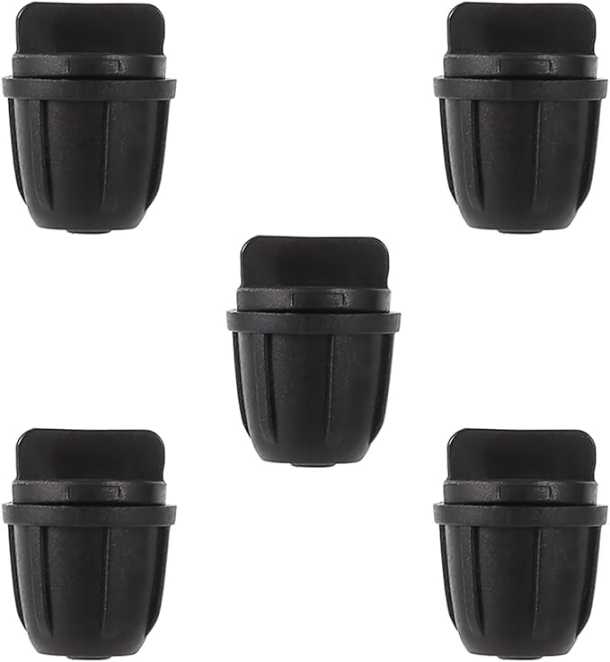 1/4 inch Drip Irrigation Fittings, Lock Barbed End Plugs for ¼ in. tubing; Tubing Outside Diameter (OD) is 0.250 in., Internal Diameter (ID) is 0.170. in.(25Pcs/Pack) (Black-End Cap)