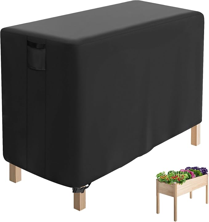 Outdoor Raised Garden Bed Cover for Winter (Only Cover),Waterproof Raised Planter Boxes Stand Covers - 97 x 49 x 22 inch