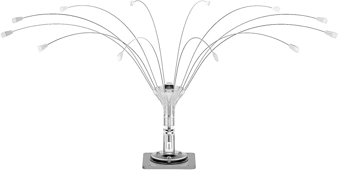 Buzzlett Stainless Steel Bird Deterrent with PVC Base for Outdoors, Boats, Docks and HVAC - Efficient Bird Repellent for Birds, Deters Seagulls and Other Birds from Landing- 4ft