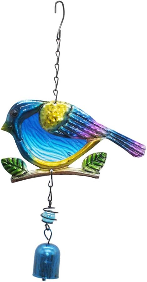 Bird Garden Wind Chime,Garden Chimes for Outside and Indoor,Creative Design Portable Metal Glass Wind Chime Suitable for Home Garden Decoration (A1)