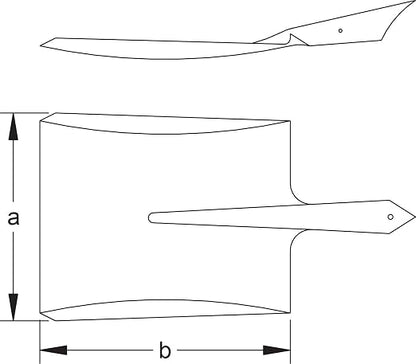 CS Unitec | Non-Sparking Aluminum Bronze Square Shovel | TUV Certified | Non-Magnetic | Nupla Handle | 230 X 270 mm | Corrosion Resistant | EX1005-270A