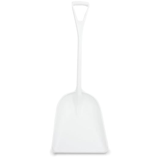 SPARTA Polypropylene Sanitary Shovel, One-Piece Food Handling Scoop, Commercial Kitchen and Bulk Ingredient Transfer Tool, 13.75" x 16.5" Scoop, White (Pack of 3)