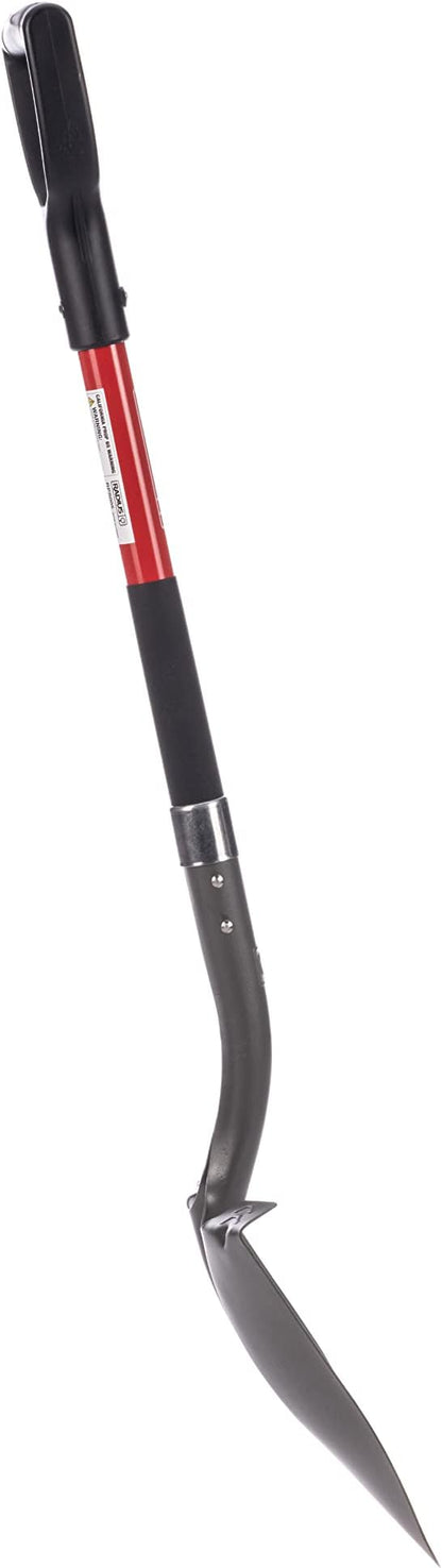 Radius Premium D-Handle Round-Point Shovel, Steel Shaft