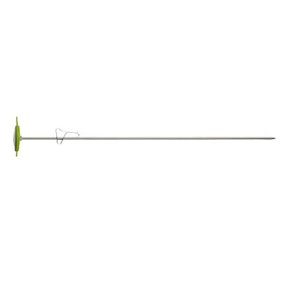 Taylor Compost Thermometer with Decorative Leaf Guard for Composting Bins, Outdoor Gardens, Plants, Farms, Backyards, and Fields, Compost Pile Temperature and Conditions, 20 Inch Stem, Silver