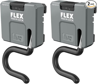 FLEX Track-Lock Wall Mount Storage System S-Hook 2 Pack - FS1513-2