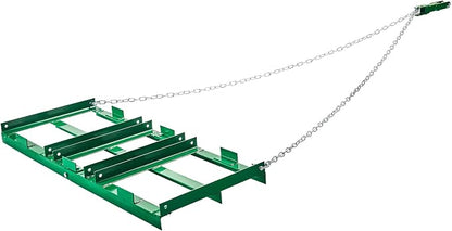 VEVOR Drag Harrow, 4 ft Heavy Duty Tow Behind Drag Harrow with Adjustable Bars & 72 in Chain, Driveway Grader Landscape Rake for ATV, UTV, Tractor, Mower Tow Behind Yard Lawn Leveling Tool