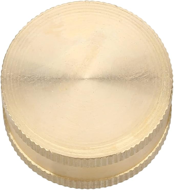 12PCS 3/4" Garden Hose Cap Garden Hose Connector Brass Cap with Washer Female Fitting Cap