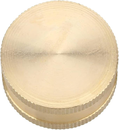 12PCS 3/4" Garden Hose Cap Garden Hose Connector Brass Cap with Washer Female Fitting Cap