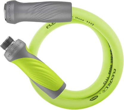 Liberty Garden 712 Single Arm Navigator Hose Reel and Flexzilla Garden Lead-in Hose with SwivelGrip