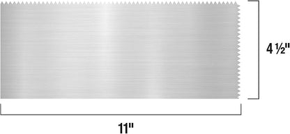 QEP Comfort Grip Stainless Steel Trowel V-Notch 3/16" x 5/32"