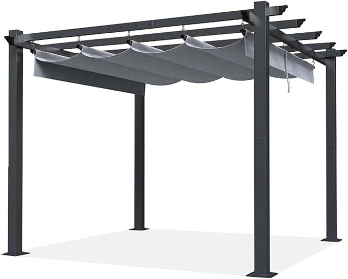 SCOCANOPY Gray Ripstop Replacement Cover Compatible with Home Depot Hampton Bay Pergola # GFM00467F,GFM00469A