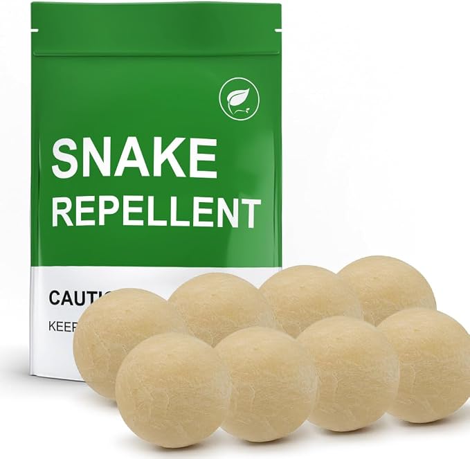 AJOQFKTD Snake Repellent for Yard, Snake Repellent Outdoor, Snake Away Repellent for Outdoors Pet Safe, Backyard Snakes Deterrent, Copperhead Snake Repeller (1 Ounce (Pack of 8))