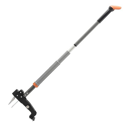 Weed Puller Tool, 4-Claw Stand Up Weed Handle Tool, Heavy Duty Gardening Weed Hand Remover with Adjustable Long Ergonomic Handle Up to 39 inch Without Bending, Pulling, or Kneeling
