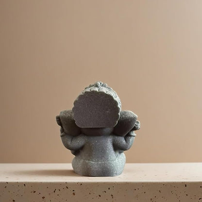 livelyfish Small Elephant Statue Sandstone Figurine Hindu Meditation Buddha Sculpture for Fish Tank Aquarium Decoration (A)