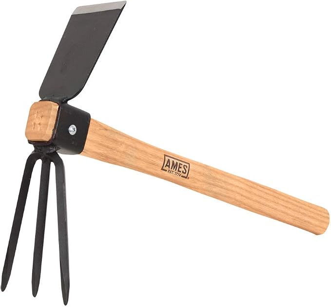 Ames The Companies, INC 1994800 Hoe/Cultivator Combo with Wood Handle