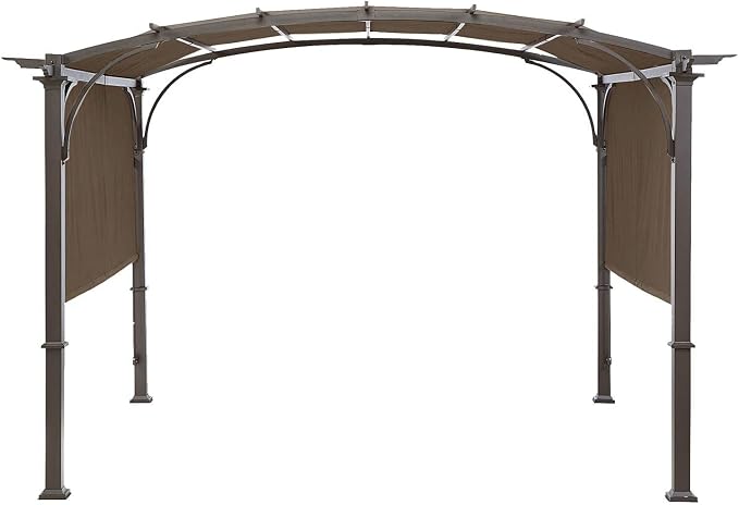 Universal Doubleton Steel Pergola Replacement Cover for Pergola Structures L-PG080PST, 80''x 205'' (Brown)