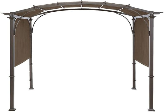 Universal Doubleton Steel Pergola Replacement Cover for Pergola Structures L-PG080PST, 80''x 205'' (Brown)