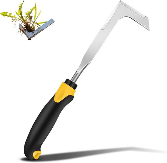 SWANSOFT Crack Weeder – Crevice Weeding Tool for Sidewalk, Driveway & Garden, Garden Tools for Weeding, Heavy-Duty Stainless Steel Crack Weeder Tool,Ergonomic Handheld Crack Weeder