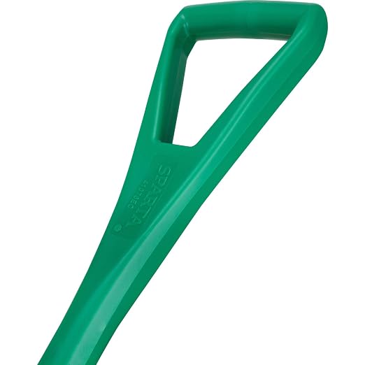 SPARTA Polypropylene Sanitary Shovel, One-Piece Molded Food and Ice Scoop for Commercial Kitchen and Bulk Ingredient Transfer, 10" x 13.75" Scoop, Green (Pack of 3)